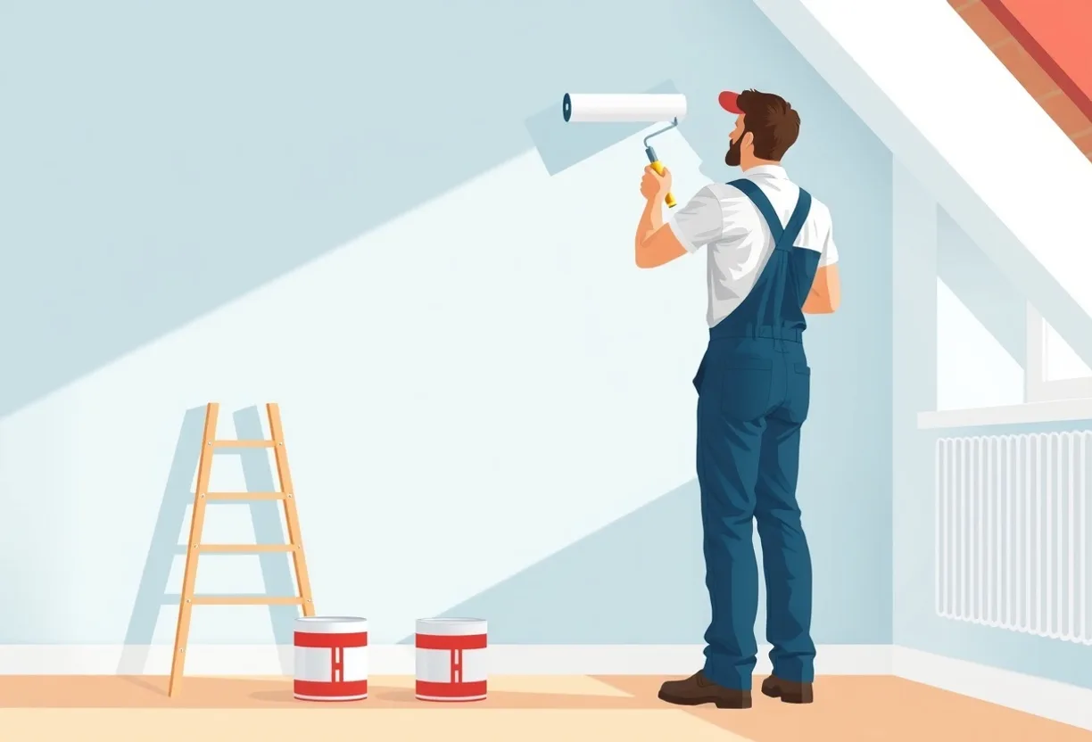 Peintre Ingré 45140 en intervention sur un chantier